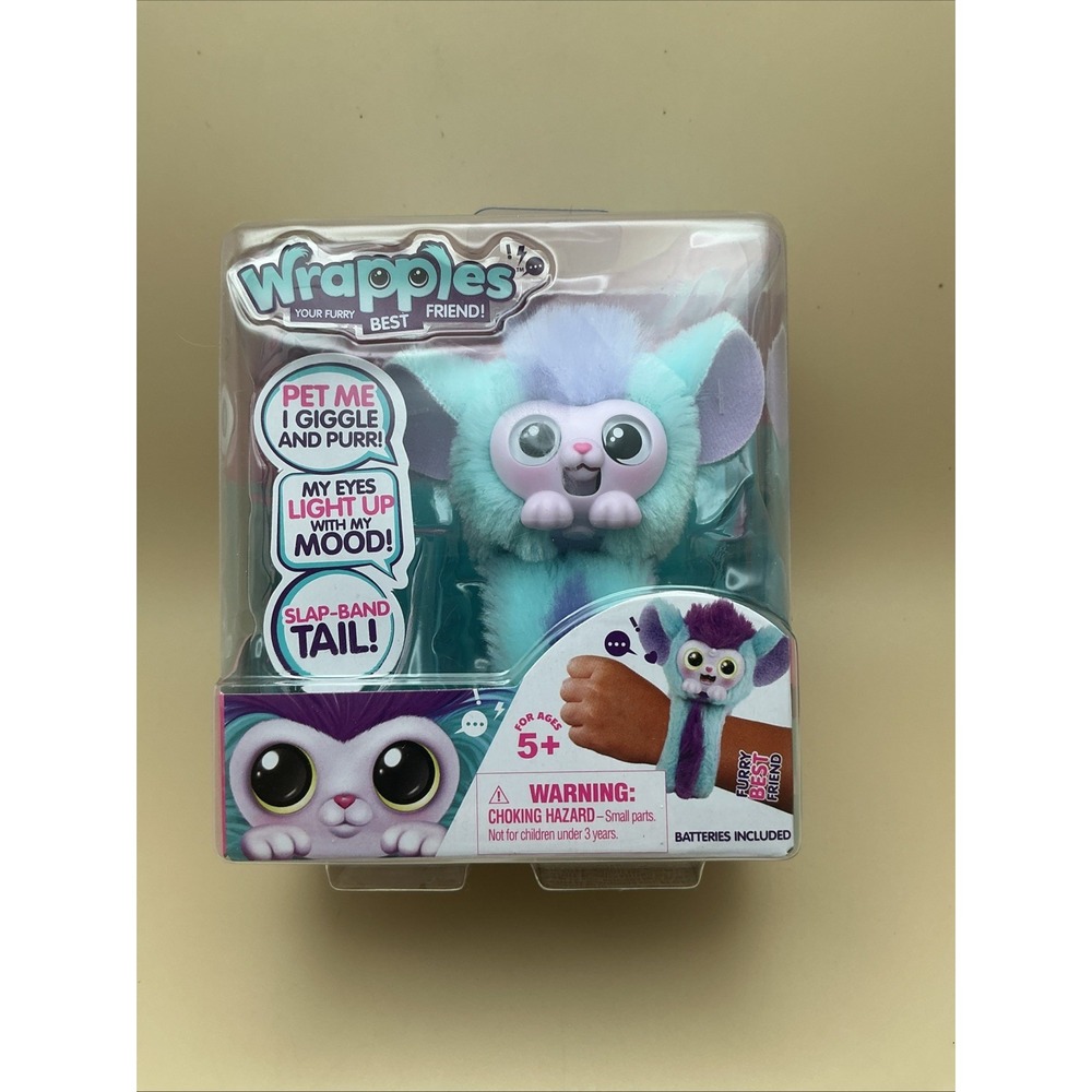 Little Live Wrapples Your Furry Best Friend Shylo Mouse Wrist Wrap -Brand New